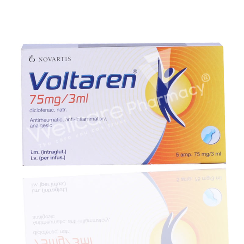 Voltaren 75Mg Ampoules 5'S | Wellcare Online Pharmacy - Qatar | Buy ...