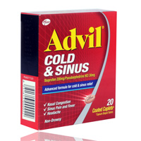 Buy Advil Cold And Sinus 20'S Caplets in Qatar Orders delivered quickly ...