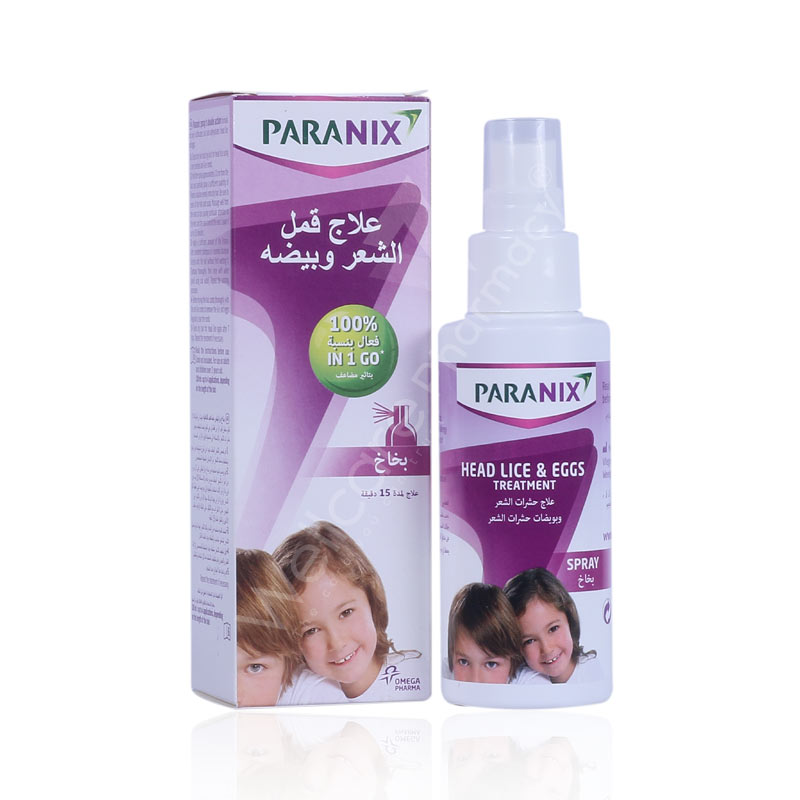 Paranix Lice Spray 100Ml | Wellcare Online Pharmacy - Qatar | Buy Medicines, Beauty, Hair & Skin products and more | WellcareOnline.com