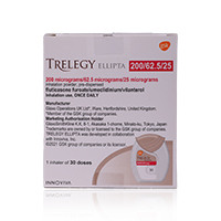 Buy Trelegy Ellipta 200/62.5/25Mcg Inhaler 30 Dose1's in Qatar Orders ...